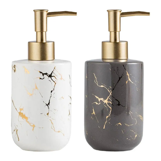 Ceramic Soap Dispenser Marble Pump Bottle Holder Accs