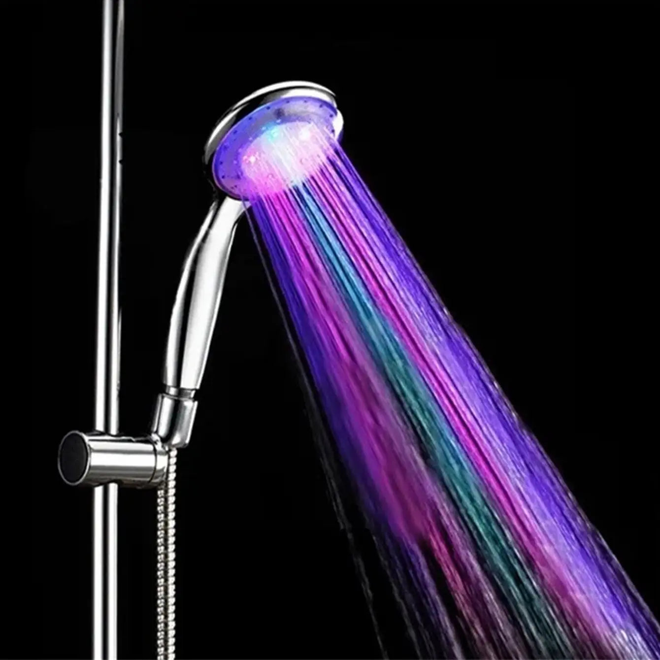LED 7 Colors Shower Head Automatically Color-Changing LED Shower Light Water Saving Shower Head Bathroom Accessorries